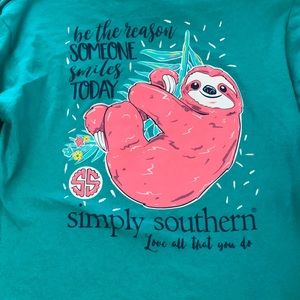 Simply Southern Long-Sleeve Sloth Tee *Youth Size*